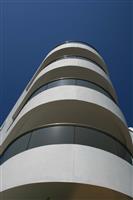 Looking up at the semi-frameless Royal Chrome balustrades