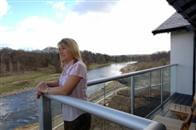 Clear Glass Balustrades maximise views over River Don at the luxury apartments in Aberdeen.