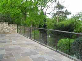 Large Royal Chrome Glass Balustrade in Northumberland