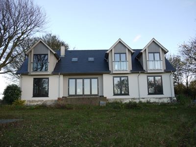 Multiple Glass Juliet Balconies installed on a modern countryside property