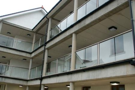 Glass Balustrade on Apartments