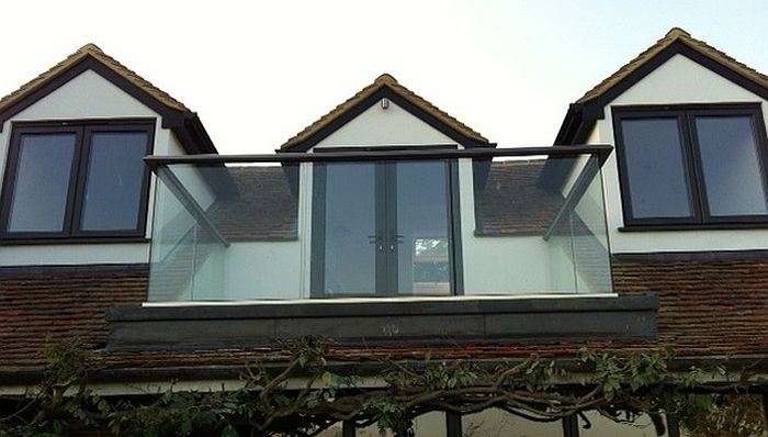 Glass Balustrade with Royal Chrome handrail