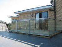 Corresponding Glass Balconies in Cambridge