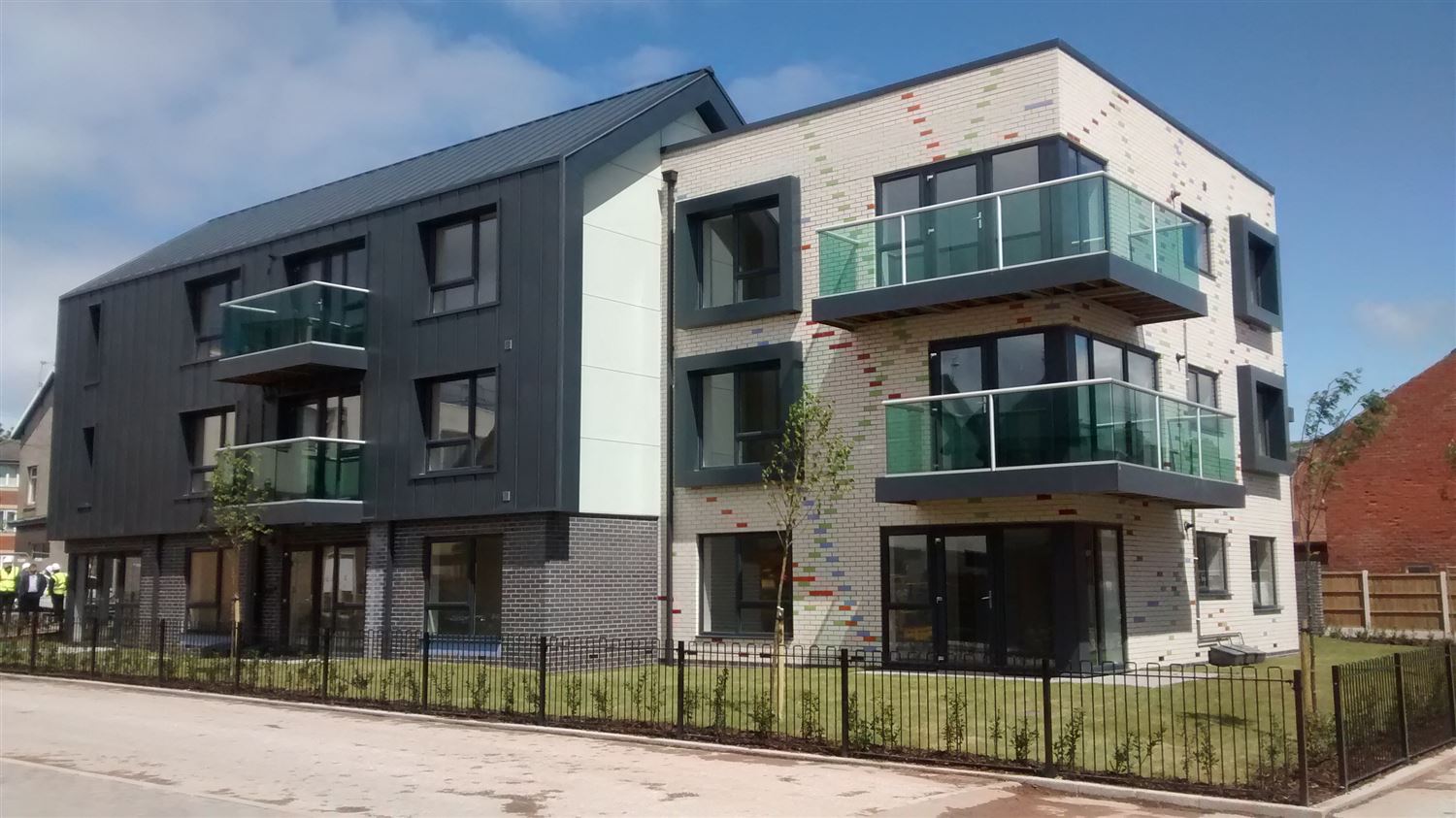 Silver Anodised Orbit Glass Balustrade installed at a property in Blackpool