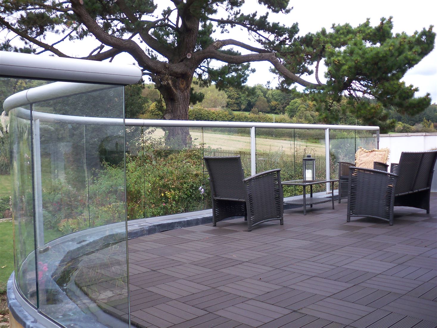 Curved Glass Balcony