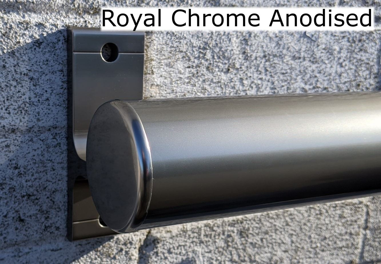 Royal Chrome anodised - colour orbit handrail