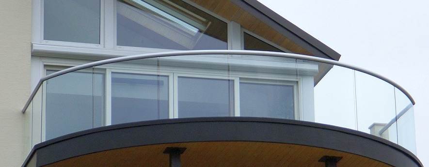 Glass Balcony Curved