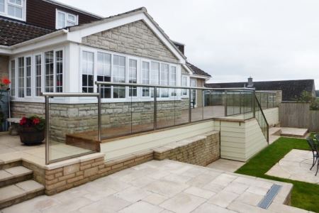 Glass Balustrade Replacing Wood