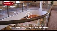 Glass balustrade weight