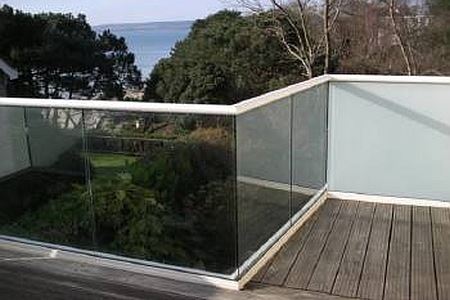 Self Build Refurbishment Glass Balcony