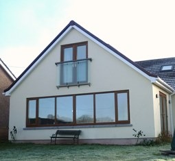 French Balcony with frosted glass