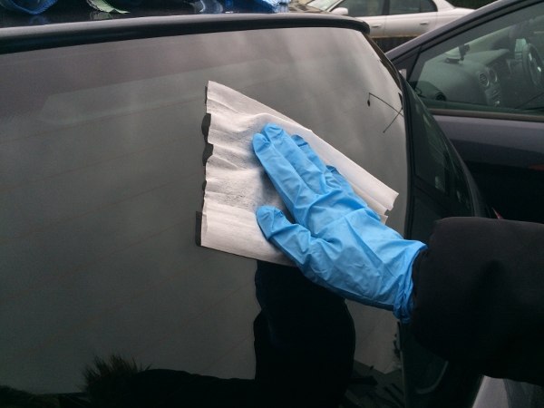 Clear car windscreen with Balconano Cleaner