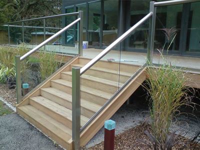 Royal Chrome balustrading for the balcony and stairs