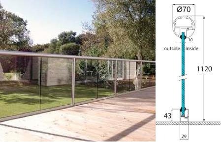 Balcony System Traditional handrail