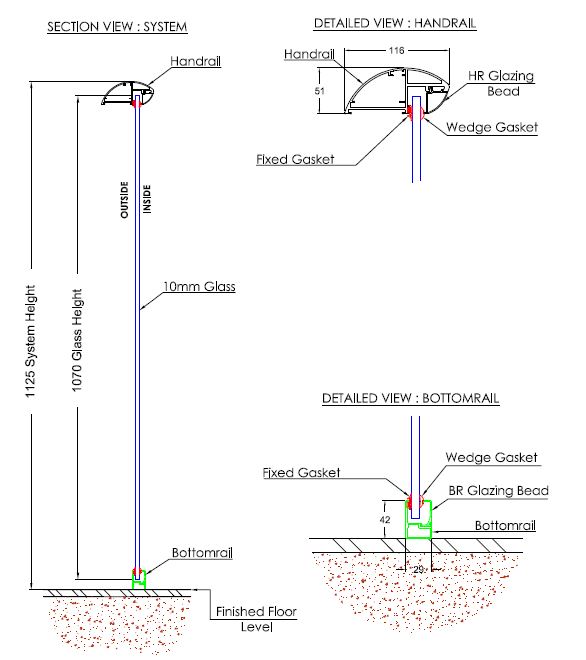 section on balcony 2 system