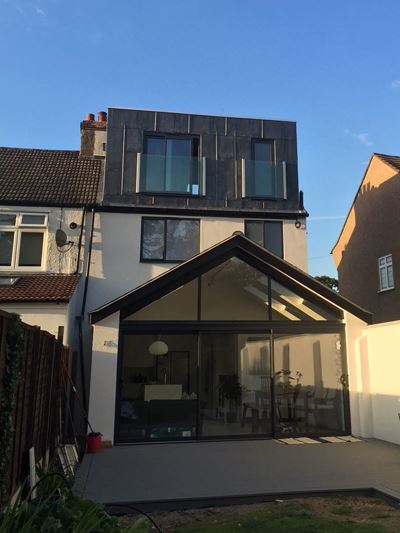 Two Frameless Juliet Balconies installed on a modern property