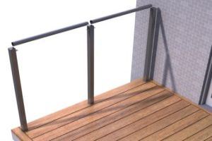 Bring the handrail into position