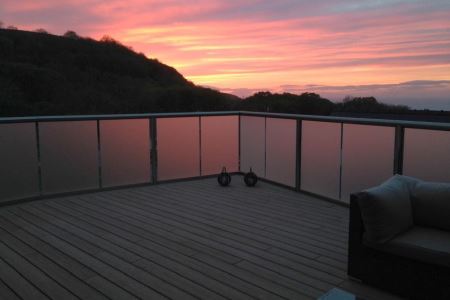 Glass Balustrade in Ceredigion