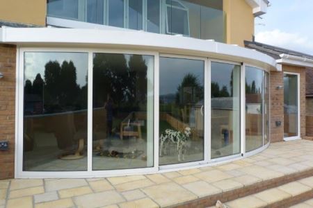 Curved Glass Sliding Doors in Poole