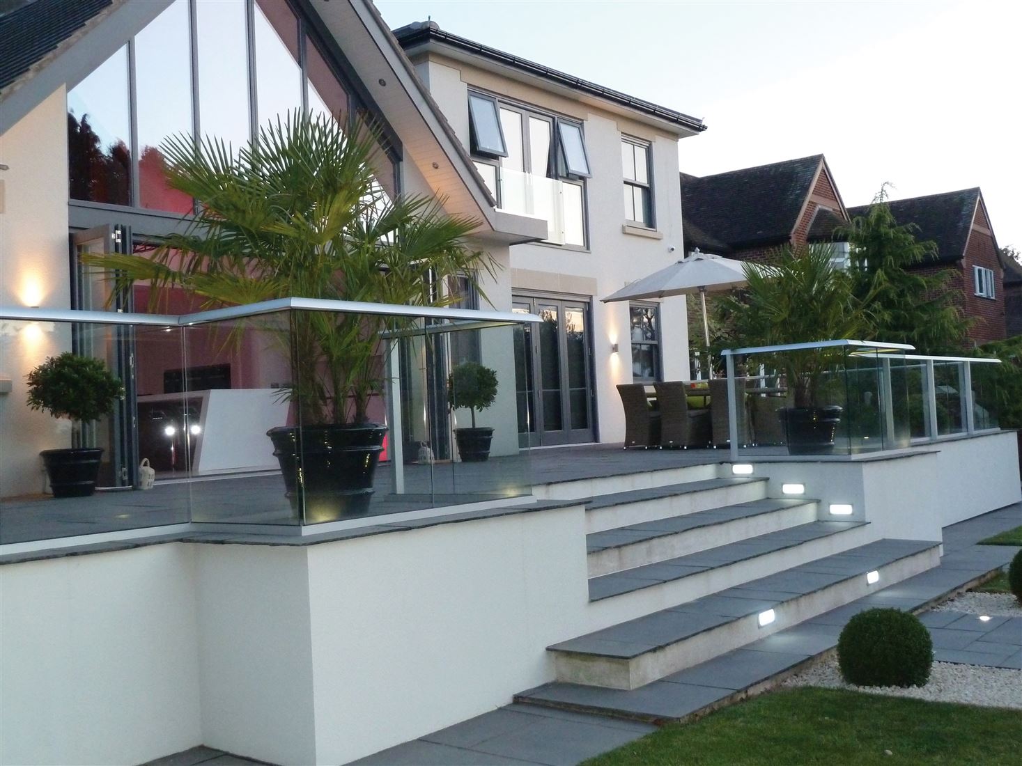 Decking Glass Balustrade