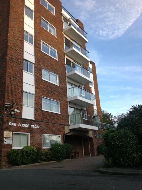 Glass Balustrading on apartment block in London