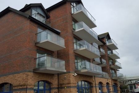 Glass Balconies at Hampton Wick