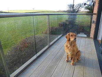 Glass Balustrade and Juliet Balcony in Worcestershire