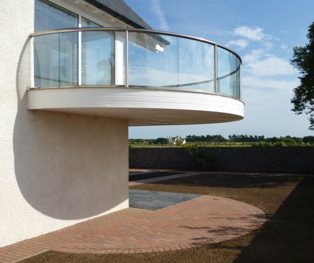 glass balcony in scotland