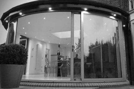 Curved Glass Sliding Door in Epping