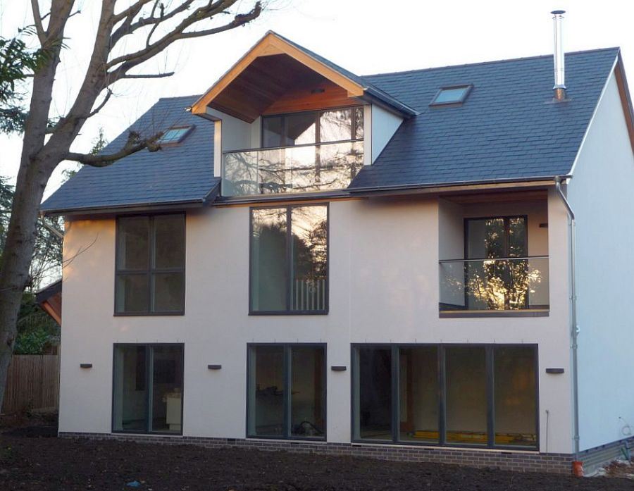 glass balustrade in rugby front view