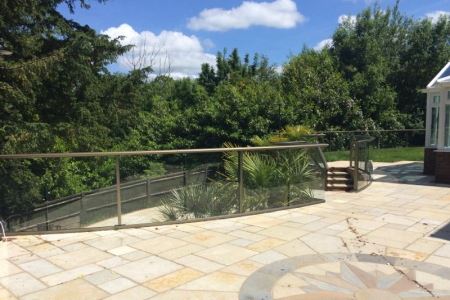 Curved glass balcony, East Grinstead