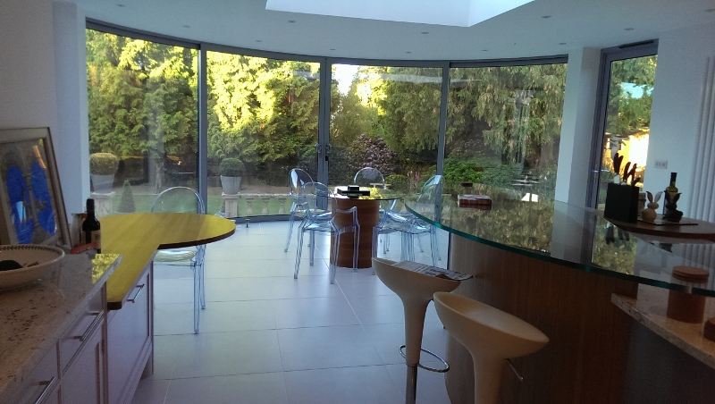 Curved Glass Sliding Doors Epping Forest