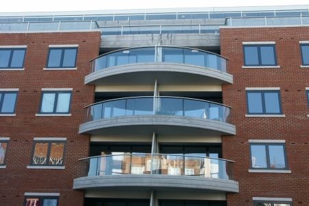 Curved and Straight Glass Balconies Streatham