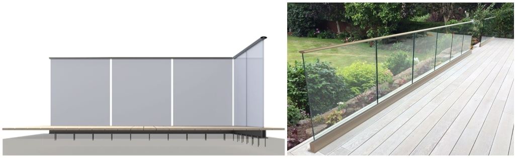 semi frameless glass balustrades