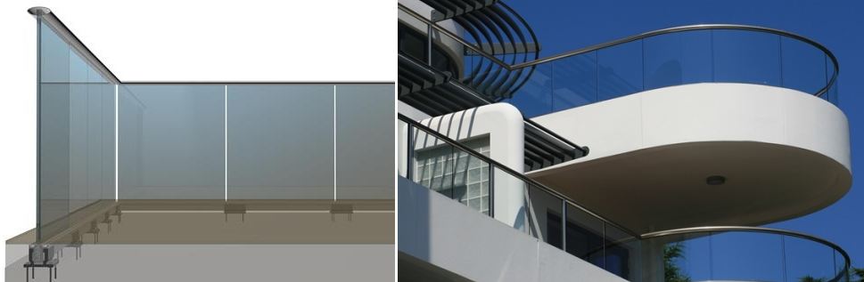 semi frameless glass balustrades