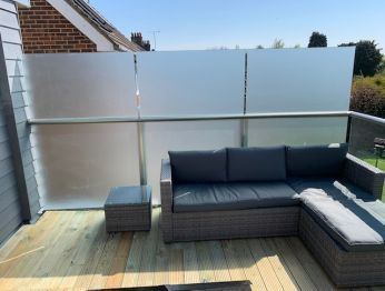 Aerofoil Glass Balustrade in Ashford Kent