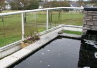 Garden glass balustrade