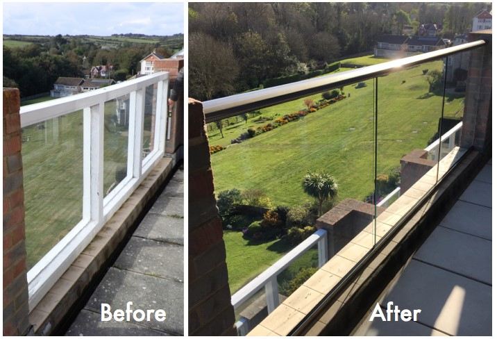 Glass Balustrades refurbished