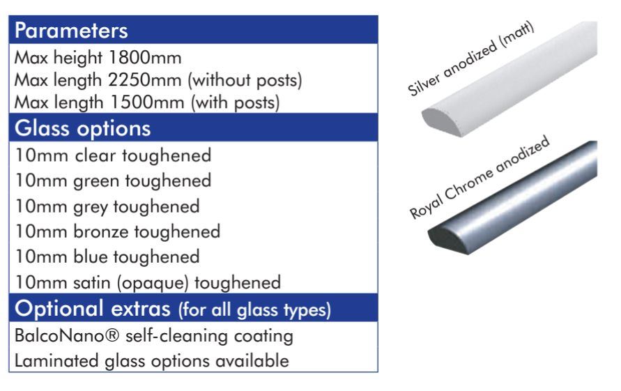 Balcony Screen Options