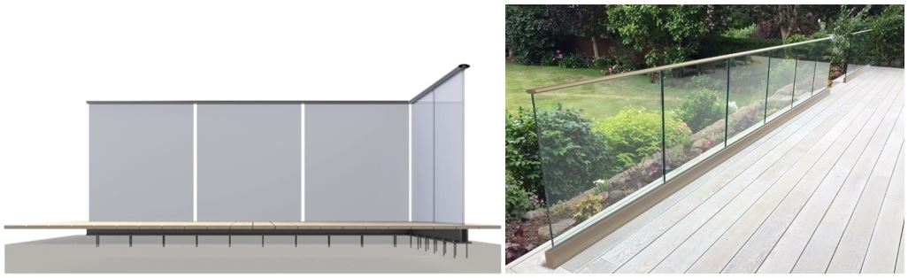 semi-frameless glass balustrades