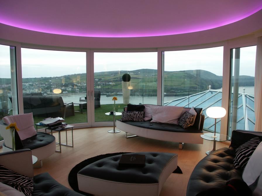 6 Curved Glass Sliding Doors on The Isle of Man