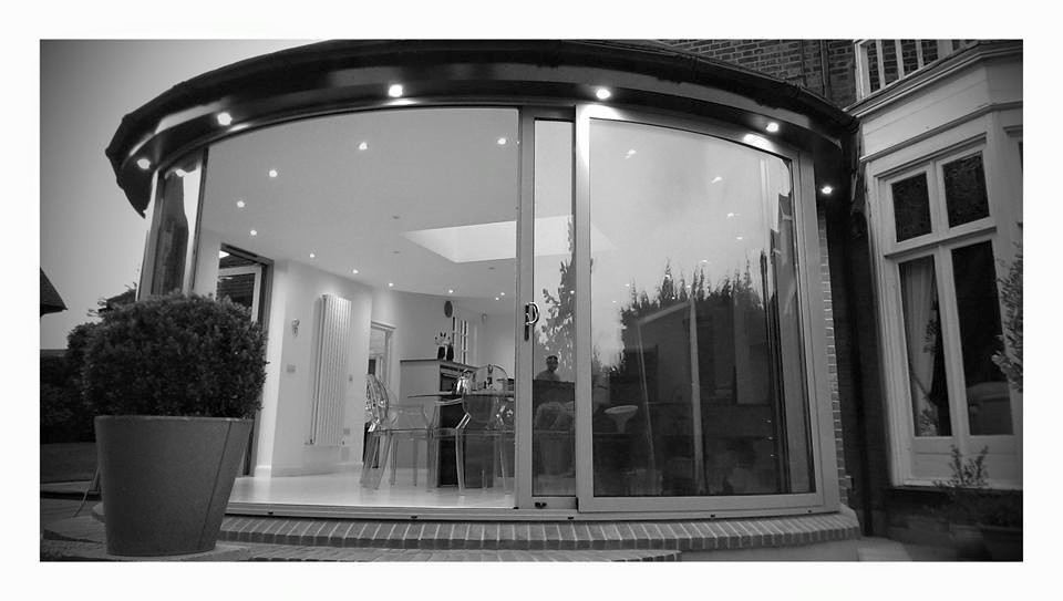 Curved Glass Sliding Doors Epping Forest