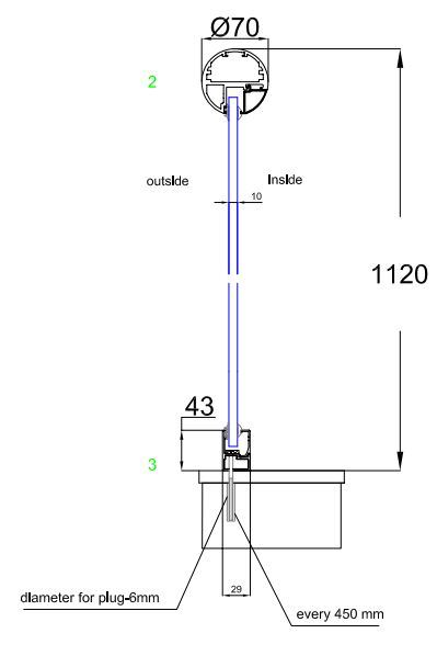 section 1 balcony stairs