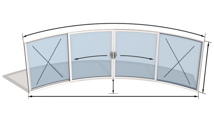 W4F - 4 Doors Two Sliding Two Fixed