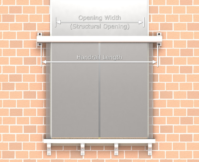 Juliet Balcony - Custom size