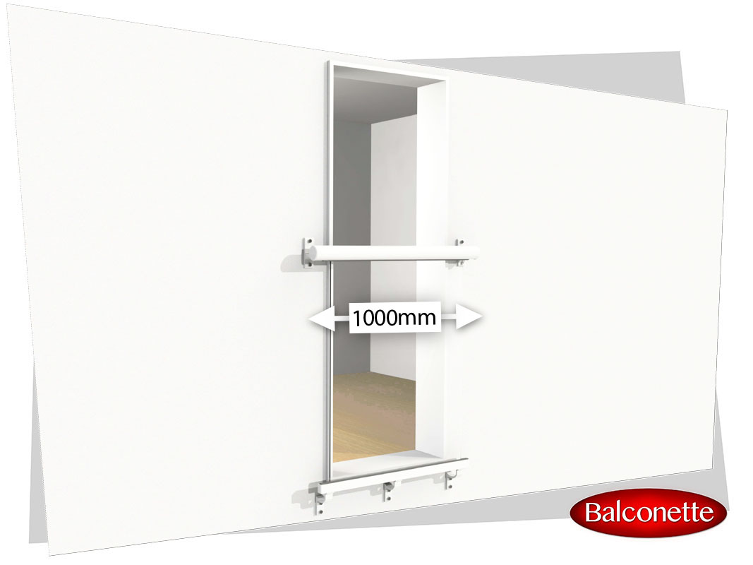 1000 mm wide Juliet Balcony