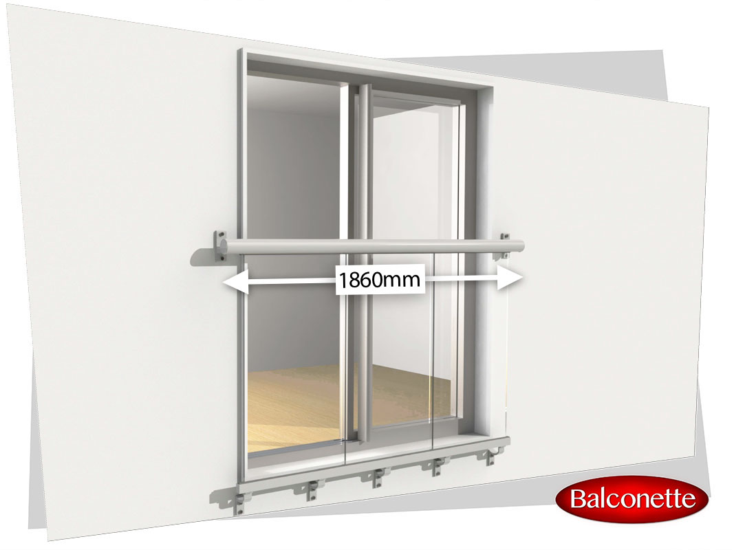 1860 mm wide Juliet Balcony