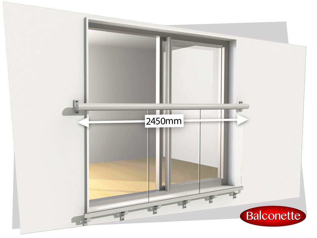 2450mm wide Juliet Balcony