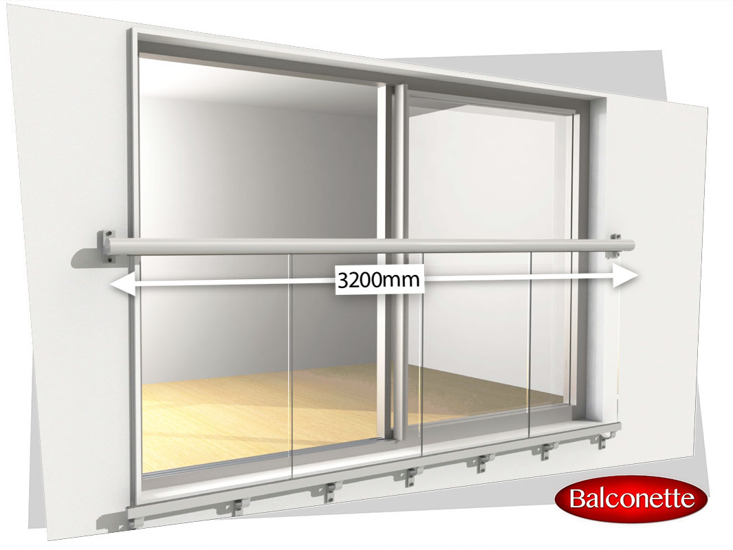 3200 mm wide Juliet Balcony