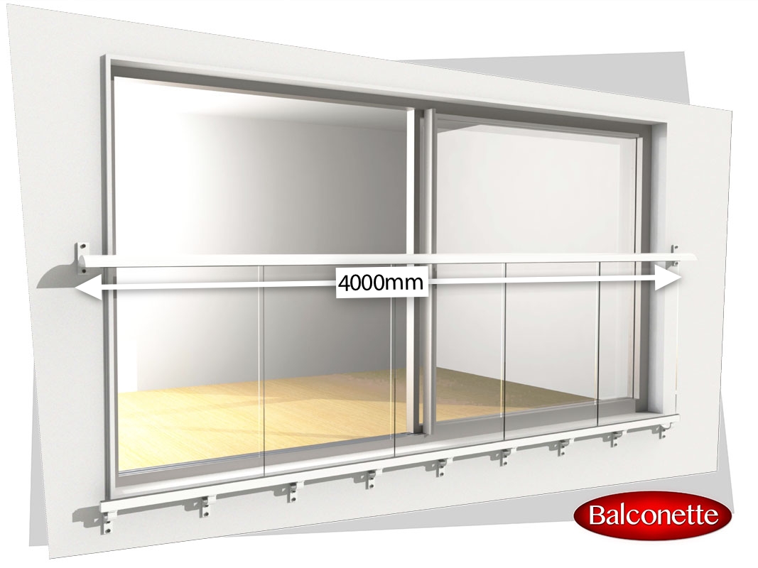 4000 mm wide Juliet Balcony